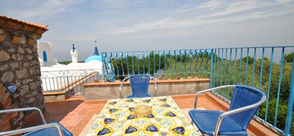 La terrazza vista mare di Villa Eva Terrazza vista mare Villa Eva